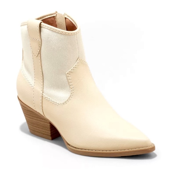 Universal Threads Cream Ankle Boots for Women - Picture 1 of 5